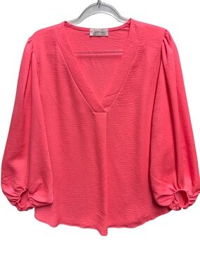 Tuxedo Satin Matte Crepe Knit Pleated Blouse Top